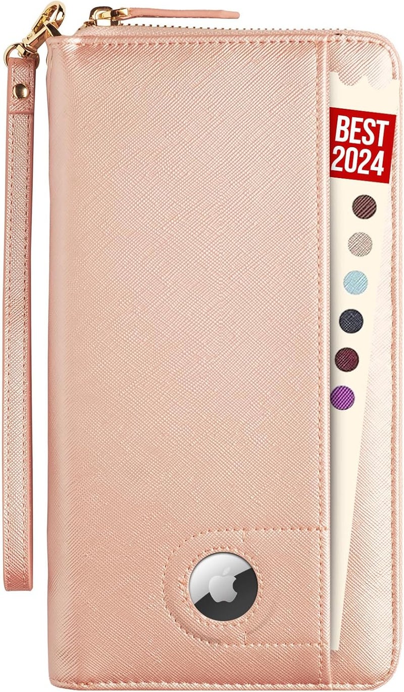Apadi Travel Document Organizer - RFID Passport Wallet Case Family Holder Id Wristlet - Image 1